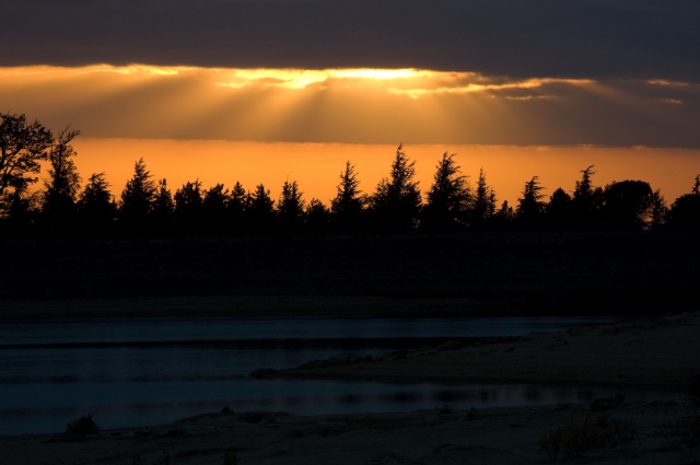 coucher de soleil lac st fé