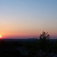 coucher de soleil vue du gite