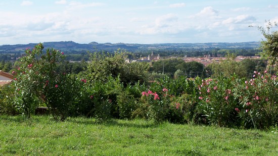 Vue du séjour sur le lauragais