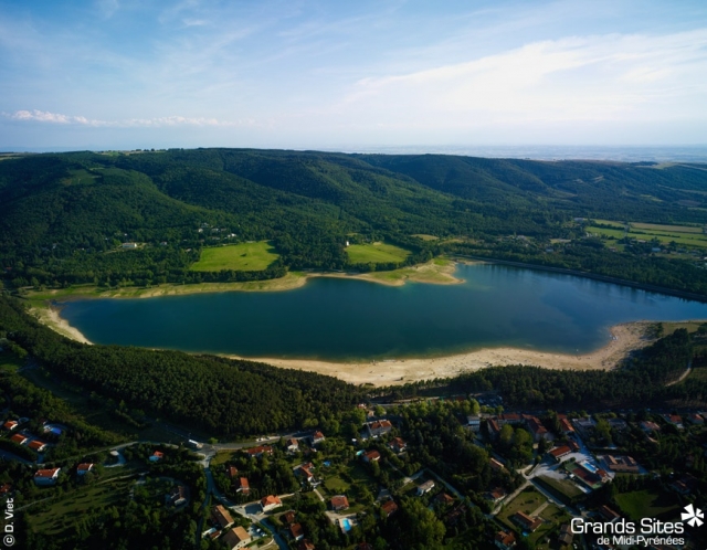 lac st ferreol vue du ciel